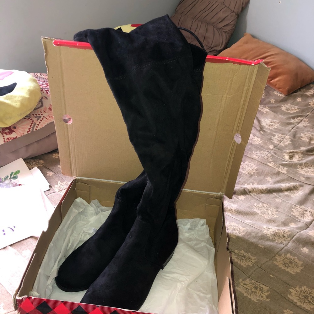 Black long boots brand new
